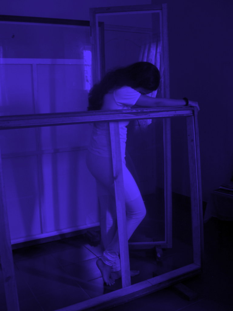 Blue Fire Performance Art