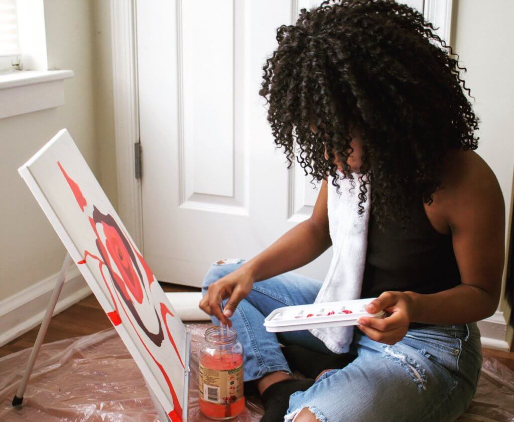 Calah Jones painting