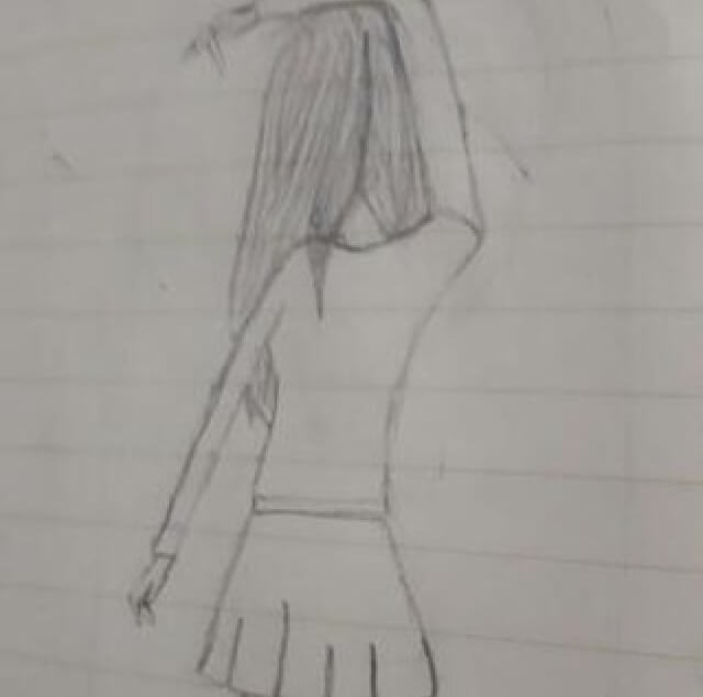 Huda Fatima Sketching