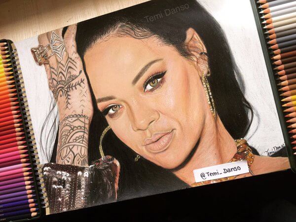 Temi Danso - Rihanna Drawing