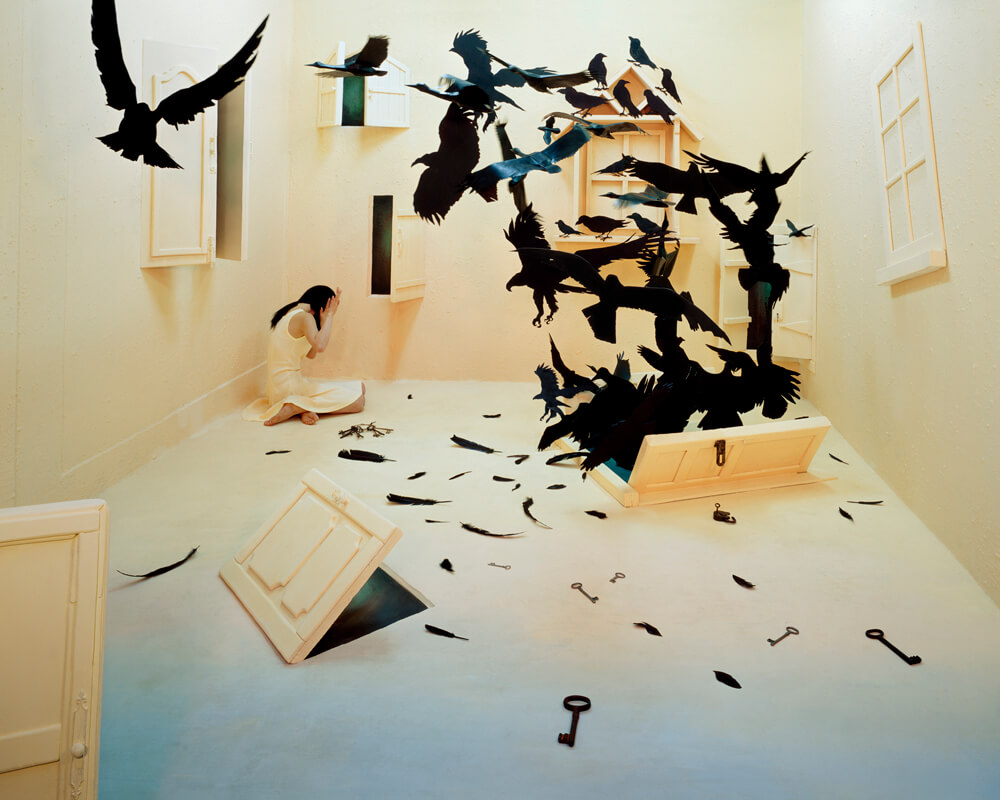 JeeYoung Lee black birds_120x96cm_Inkjet print_2009